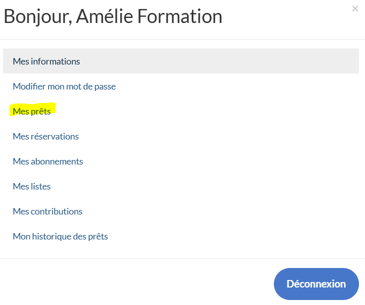 Mes prêts