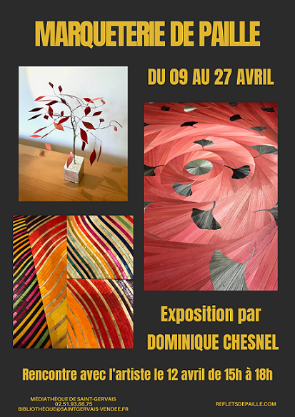 Image de l'affiche de l'exposition Marqueterie de Saint-Gervais